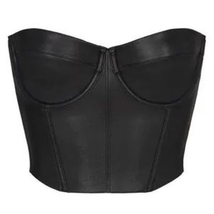SKIMS Faux Leather Corset | Rare Find